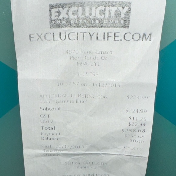 Jordan IX Gamma Blue OG 2013 Size 11,5 - Picture 7 of 10